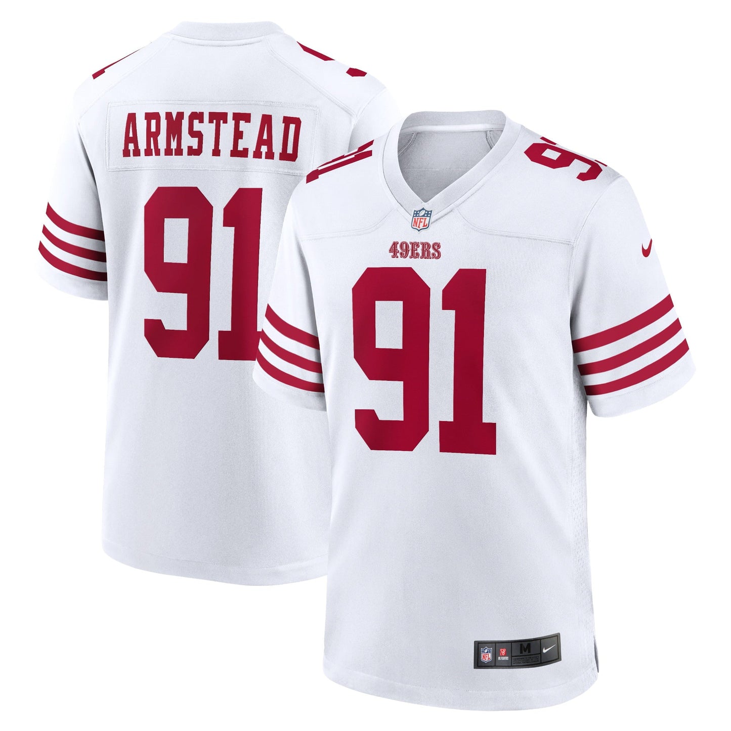 Men's Nike Arik Armstead White San Francisco 49ers Player Game Jersey