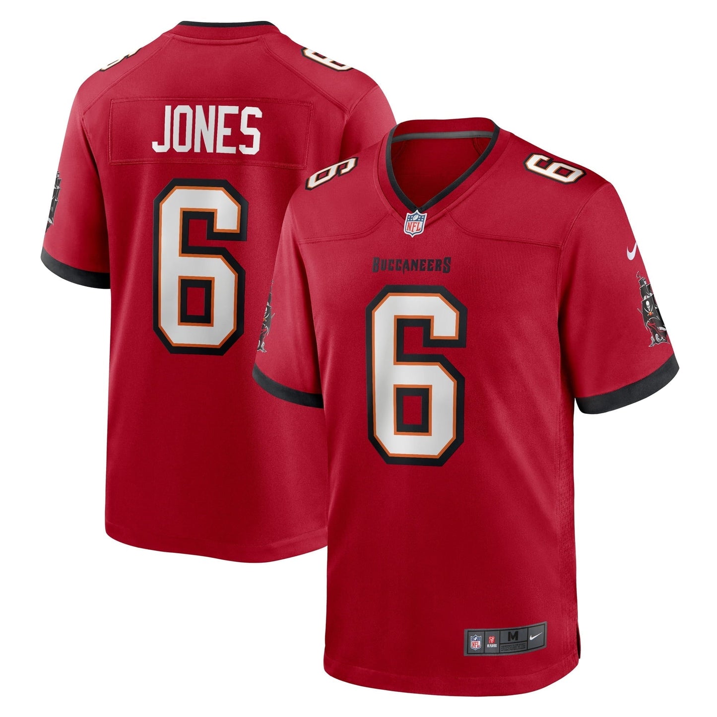 Men's Nike Julio Jones Red Tampa Bay Buccaneers Player Game Jersey