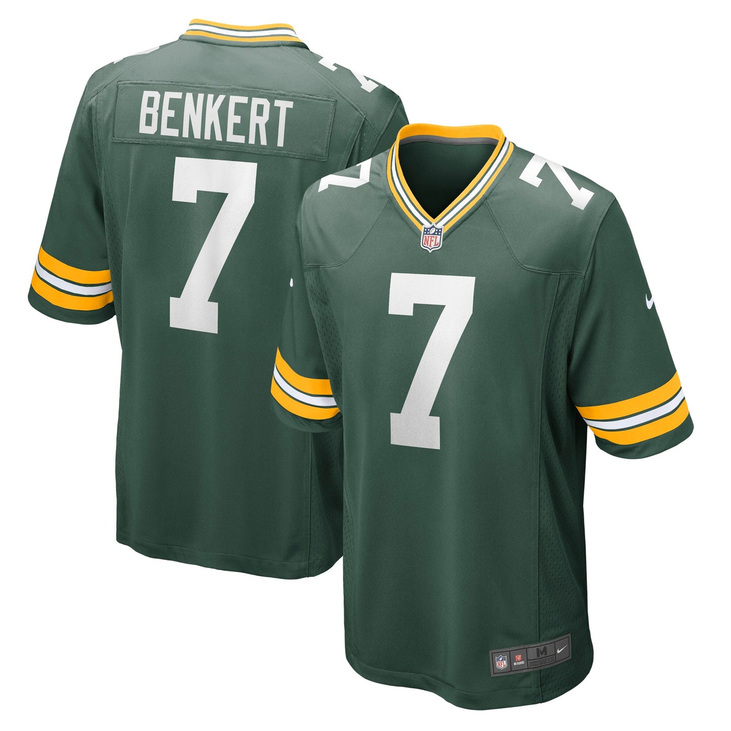 Kurt Benkert Green Bay Packers Nike Game Jersey - Green