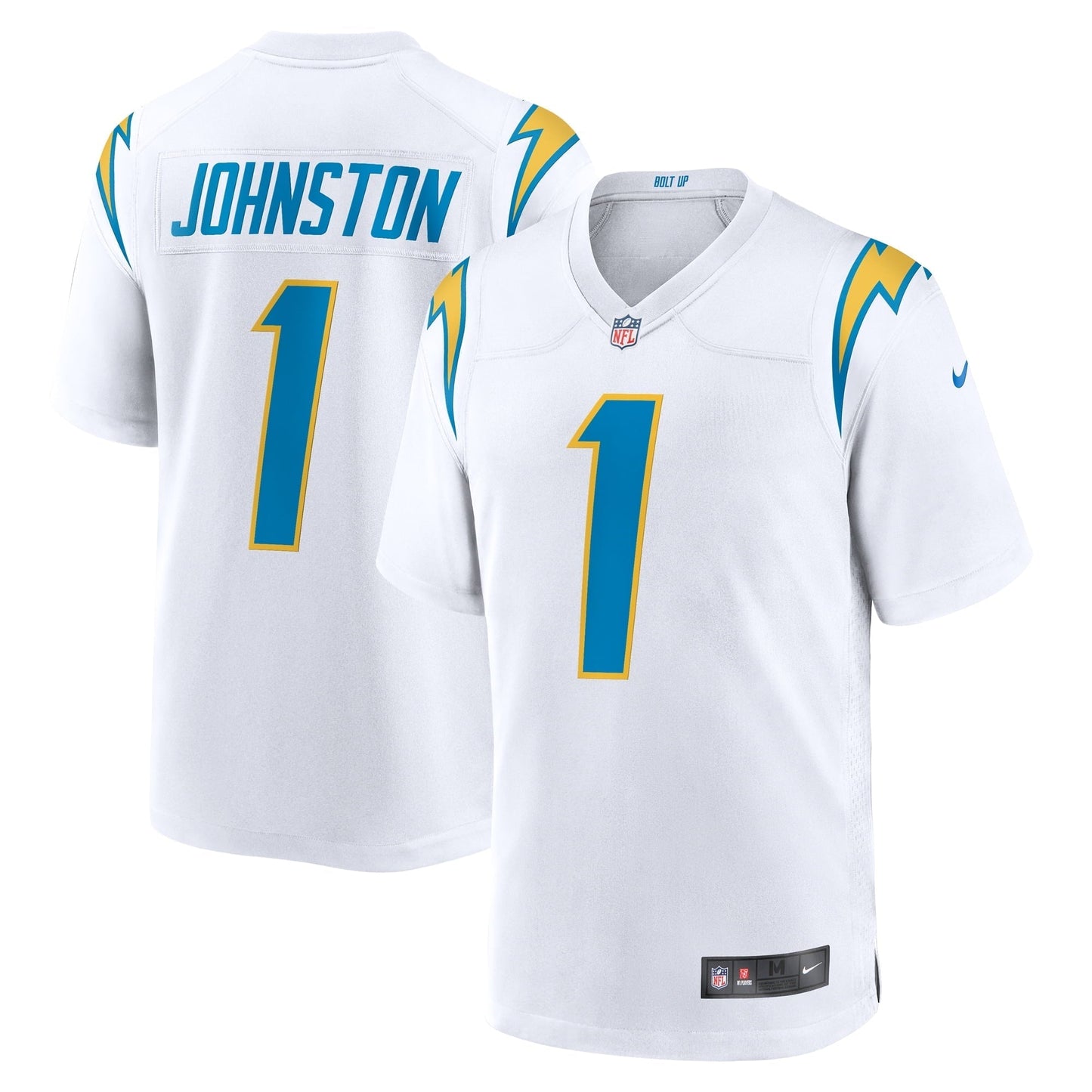 Men's Nike Quentin Johnston White Los Angeles Chargers Away Game Jersey