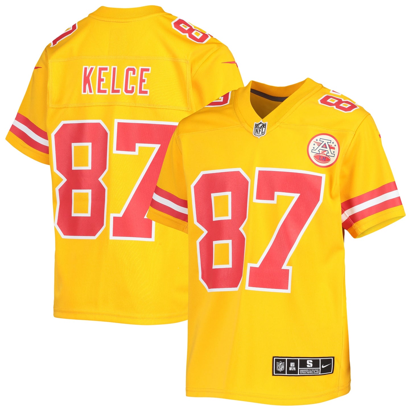 Travis Kelce Kansas City Chiefs Nike Youth Inverted Team Game Jersey - Gold
