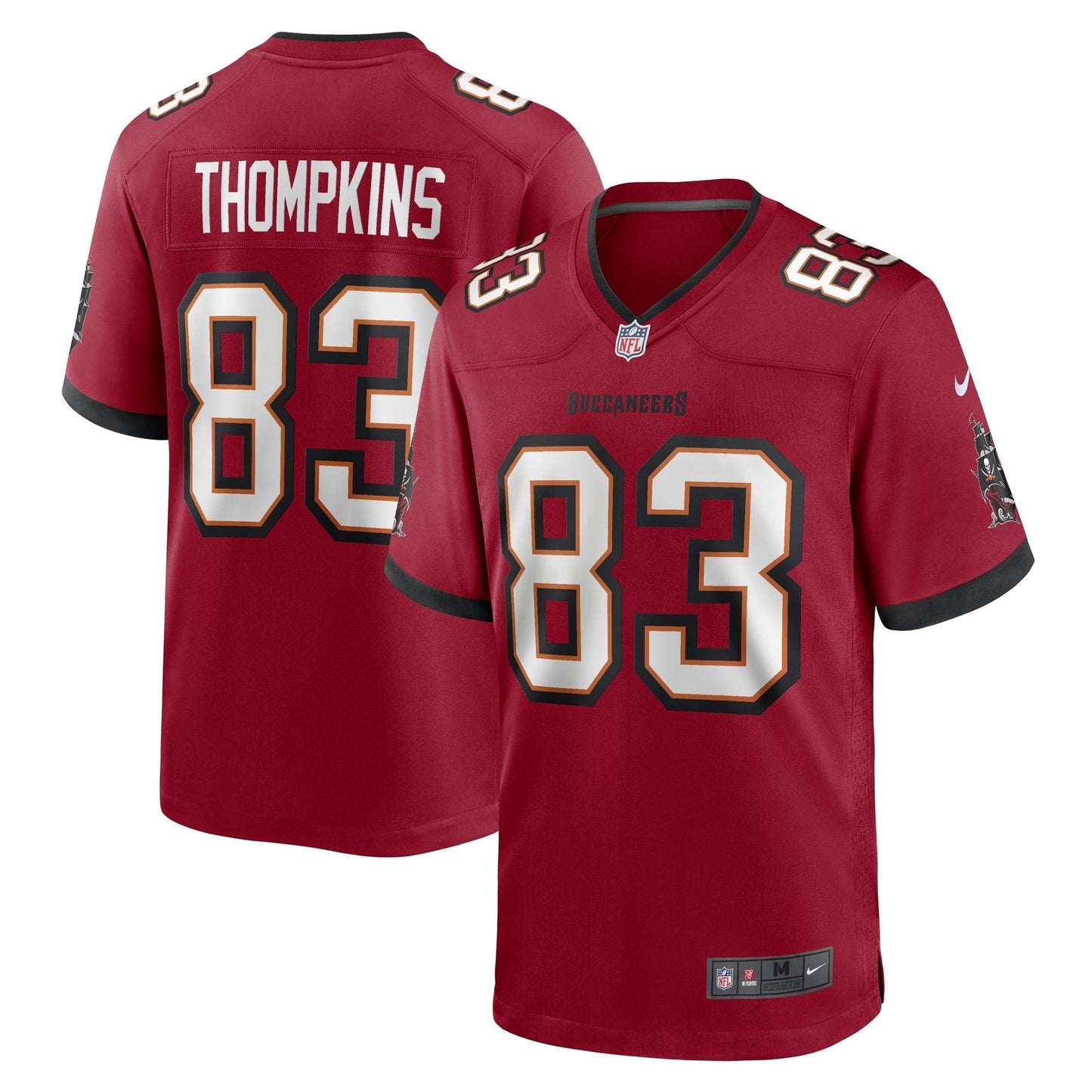 Men's Nike Deven Thompkins Red Tampa Bay Buccaneers Game Player Jersey