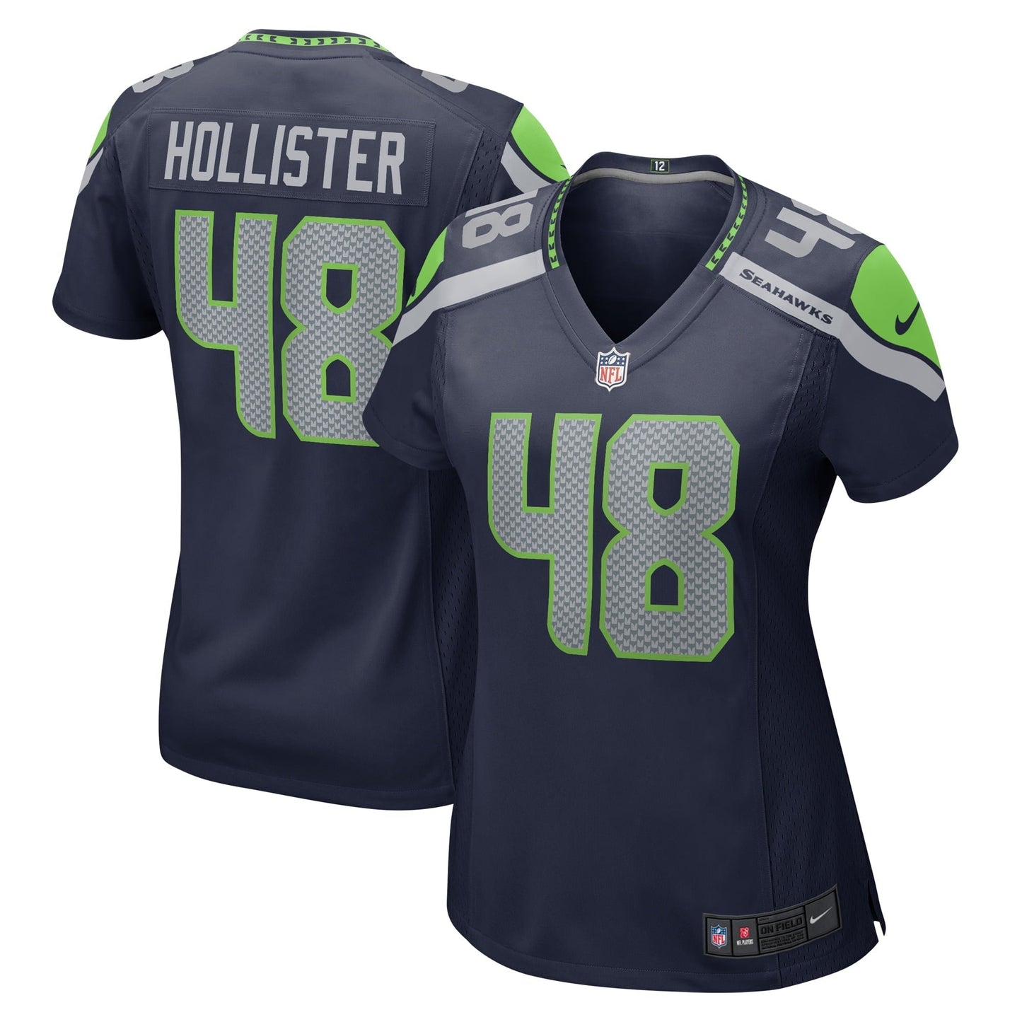Women's Nike Jacob Hollister College Navy Seattle Seahawks Home Game Player Jersey