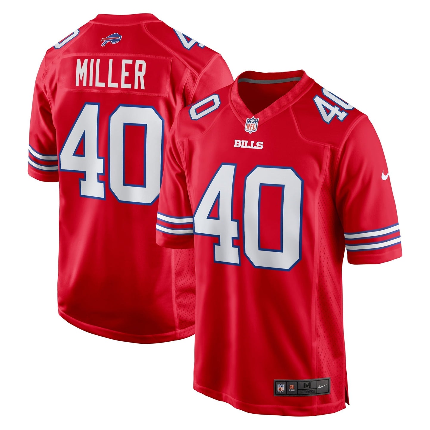 Men's Nike Von Miller Red Buffalo Bills Alternate Game Jersey
