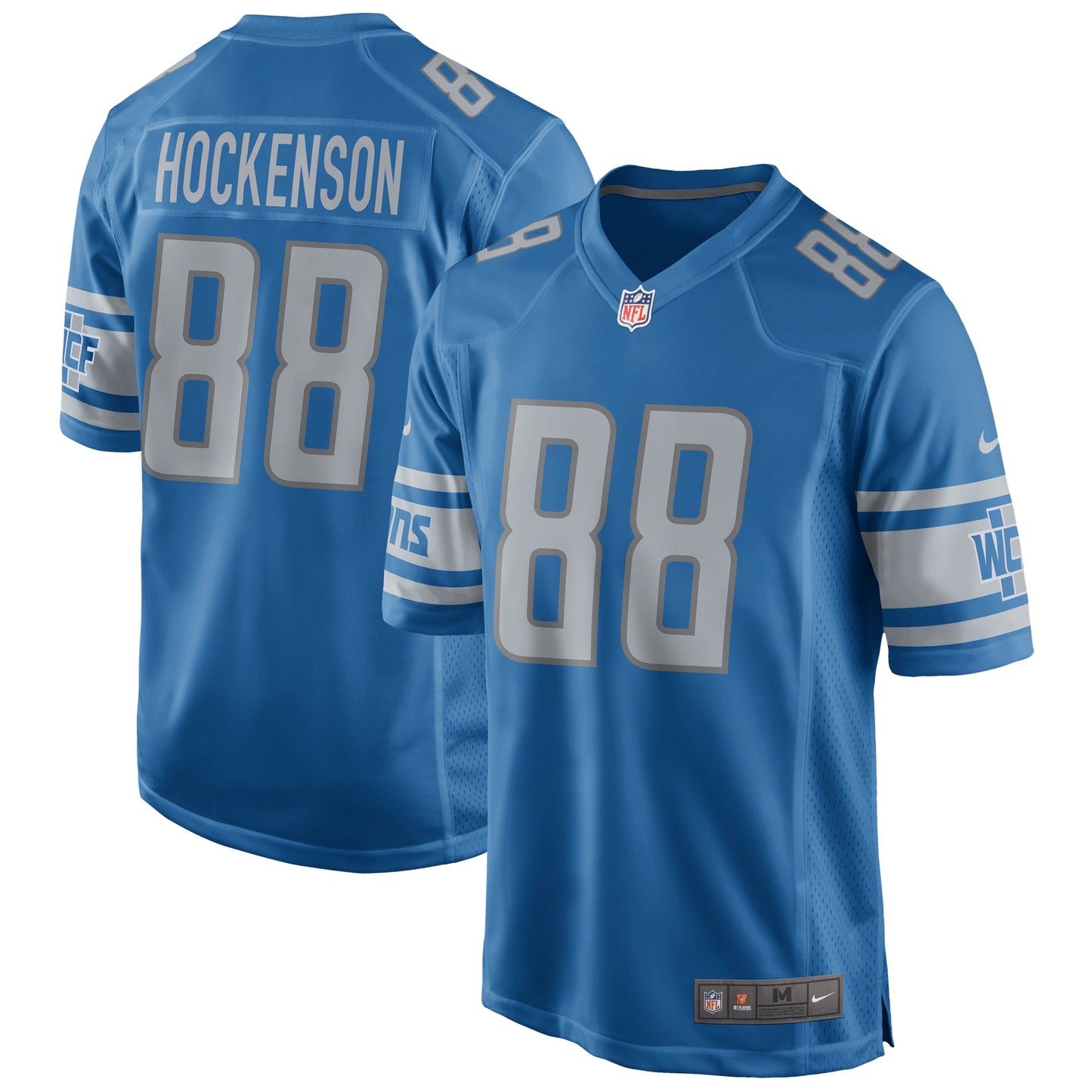 T.J. Hockenson Detroit Lions Nike Game Jersey - Blue