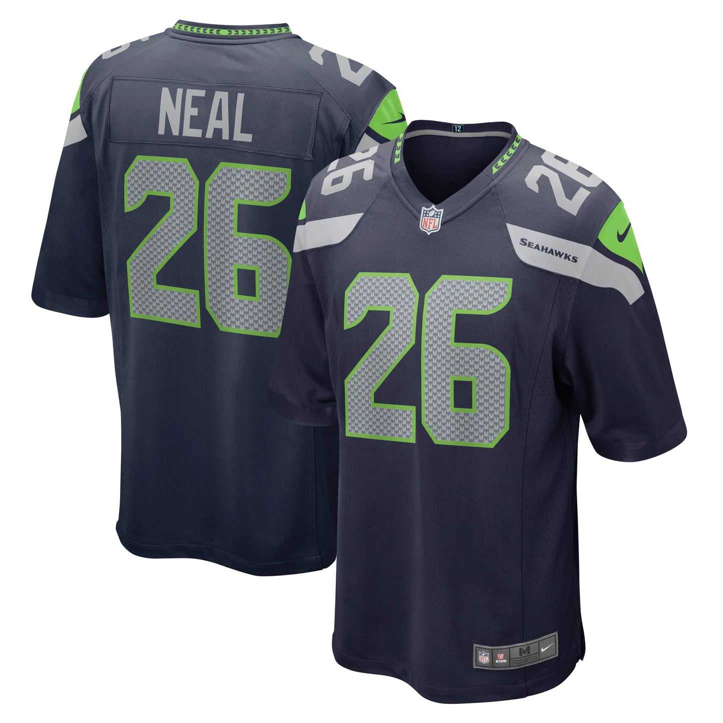 Men's Nike Ryan Neal College Navy Seattle Seahawks Player Game Jersey