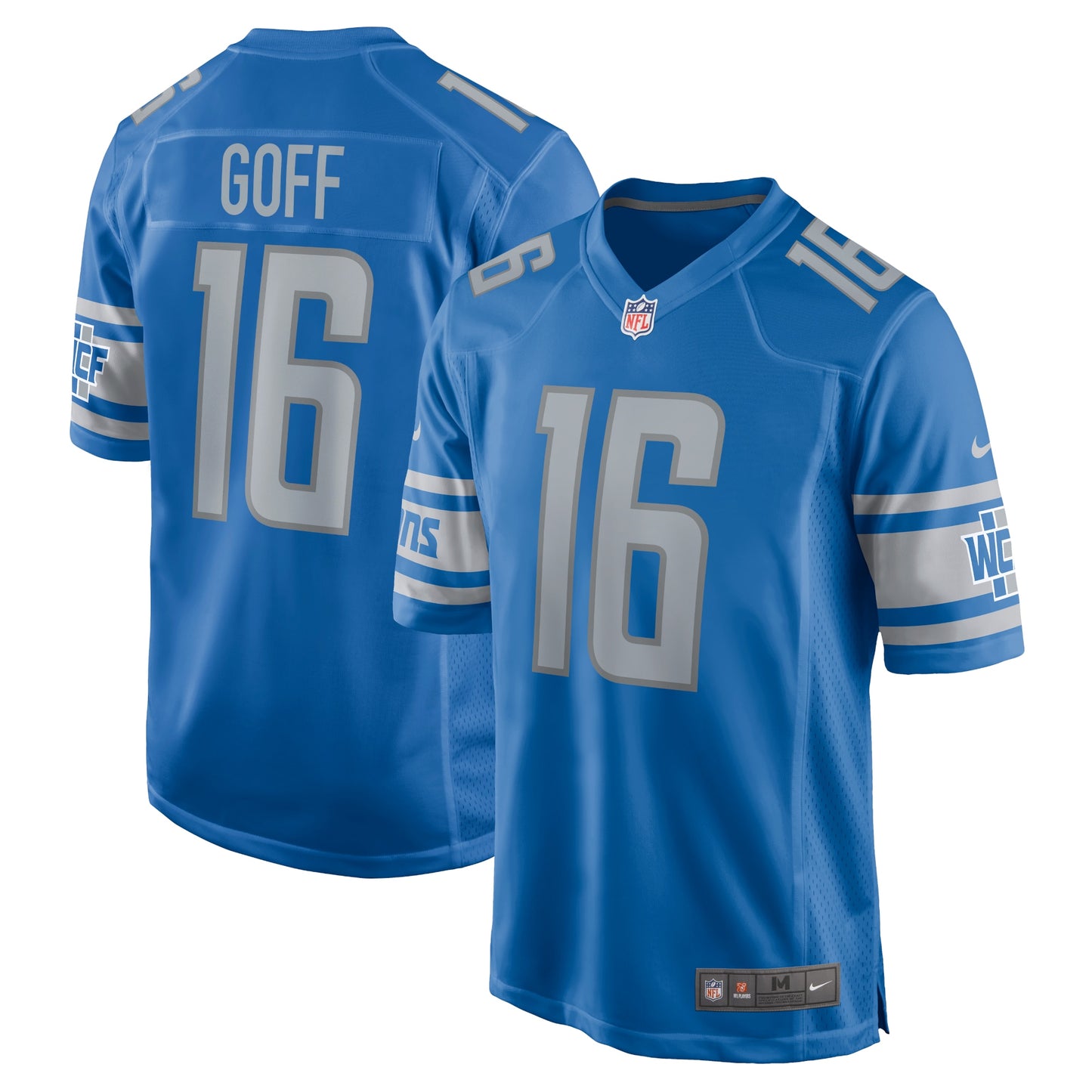 Jared Goff Detroit Lions Nike Player Game Jersey - Blue