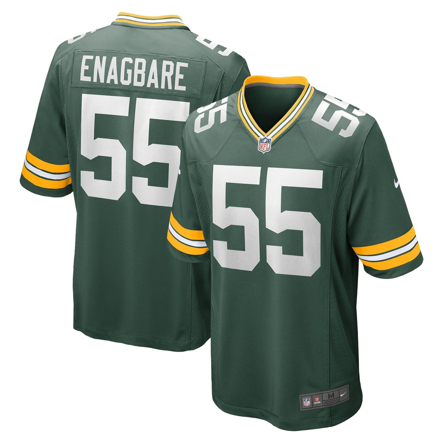 Men's Nike Kingsley Enagbare Green Green Bay Packers Game Player Jersey