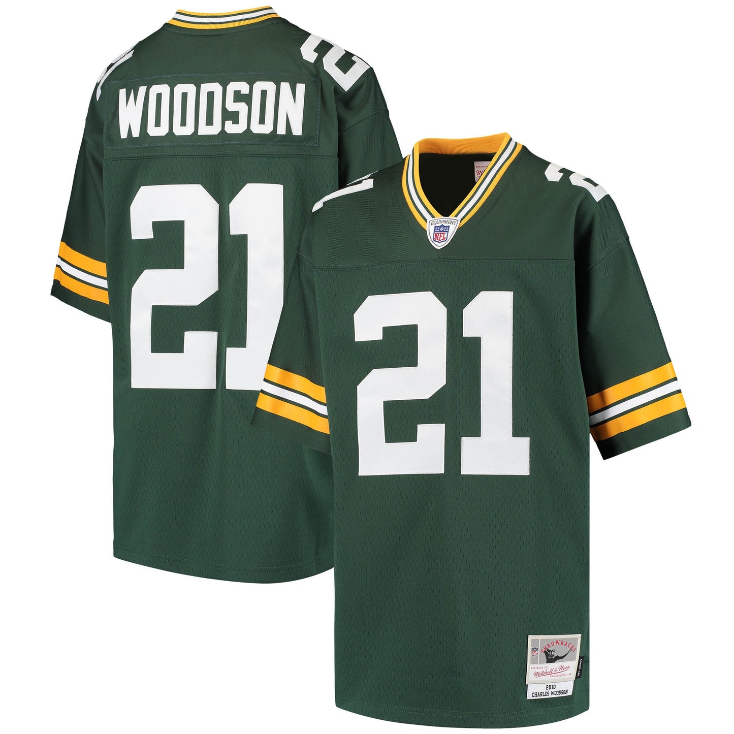 Charles Woodson Green Bay Packers Mitchell & Ness Youth Retired Player Legacy Jersey - Green