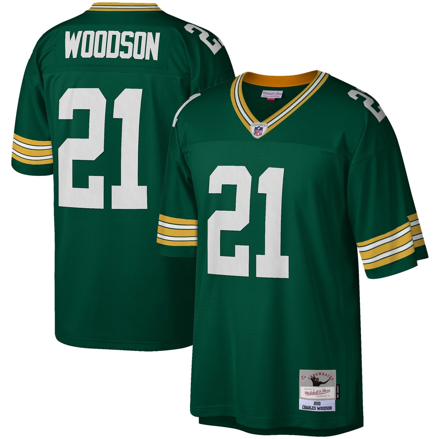 Charles Woodson Green Bay Packers Mitchell & Ness Legacy Replica Jersey - Green