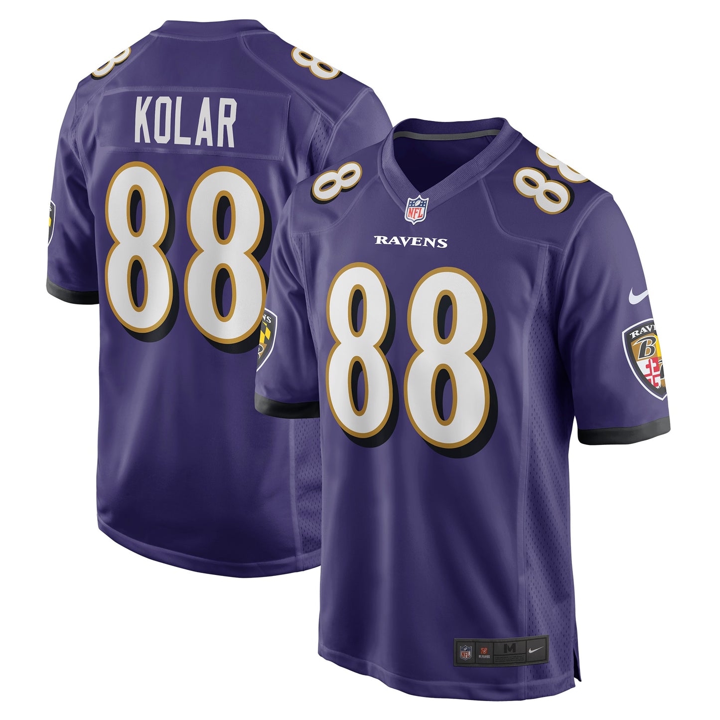 Charlie Kolar Baltimore Ravens Nike Player Game Jersey - Purple