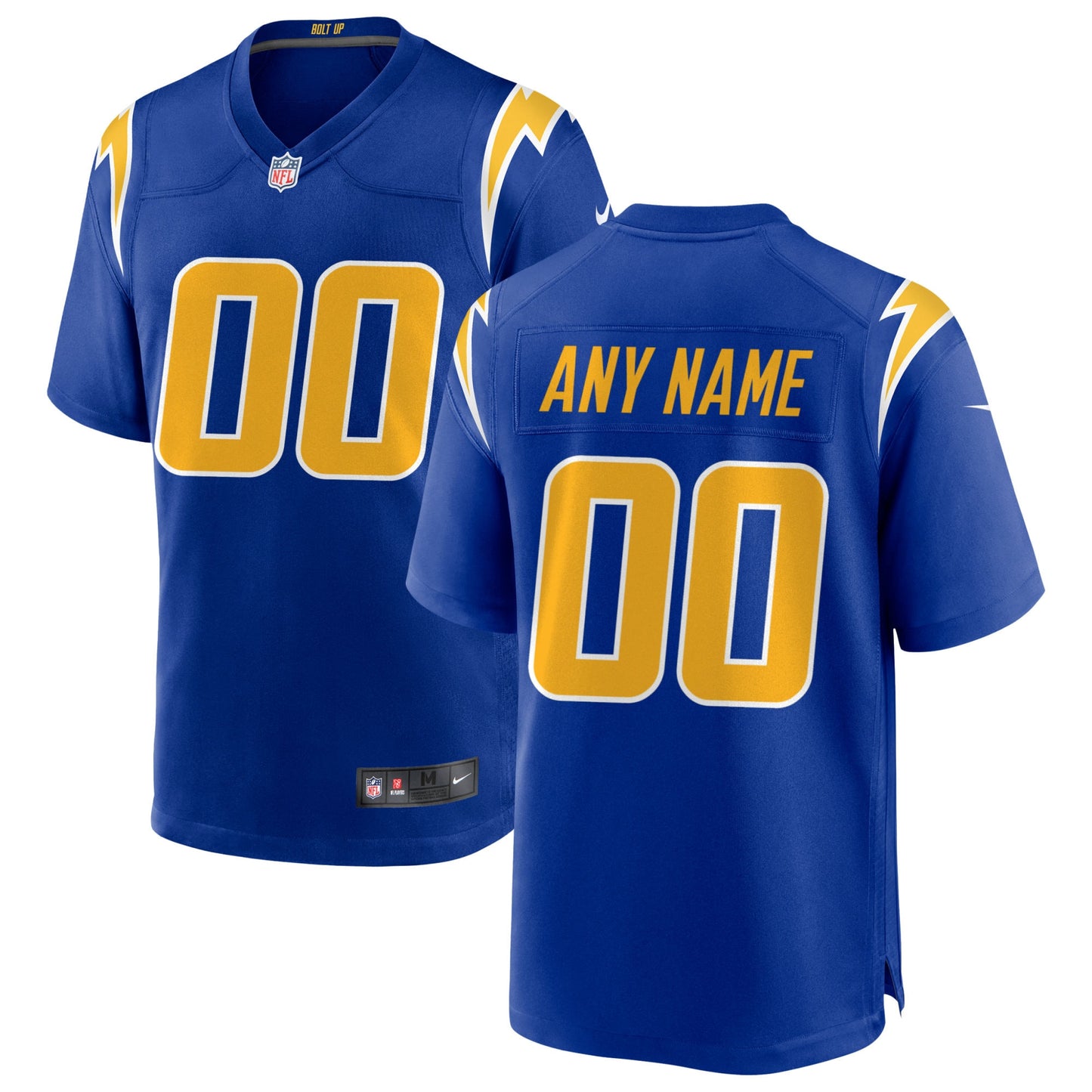 Los Angeles Chargers Nike Alternate Custom Game Jersey - Royal