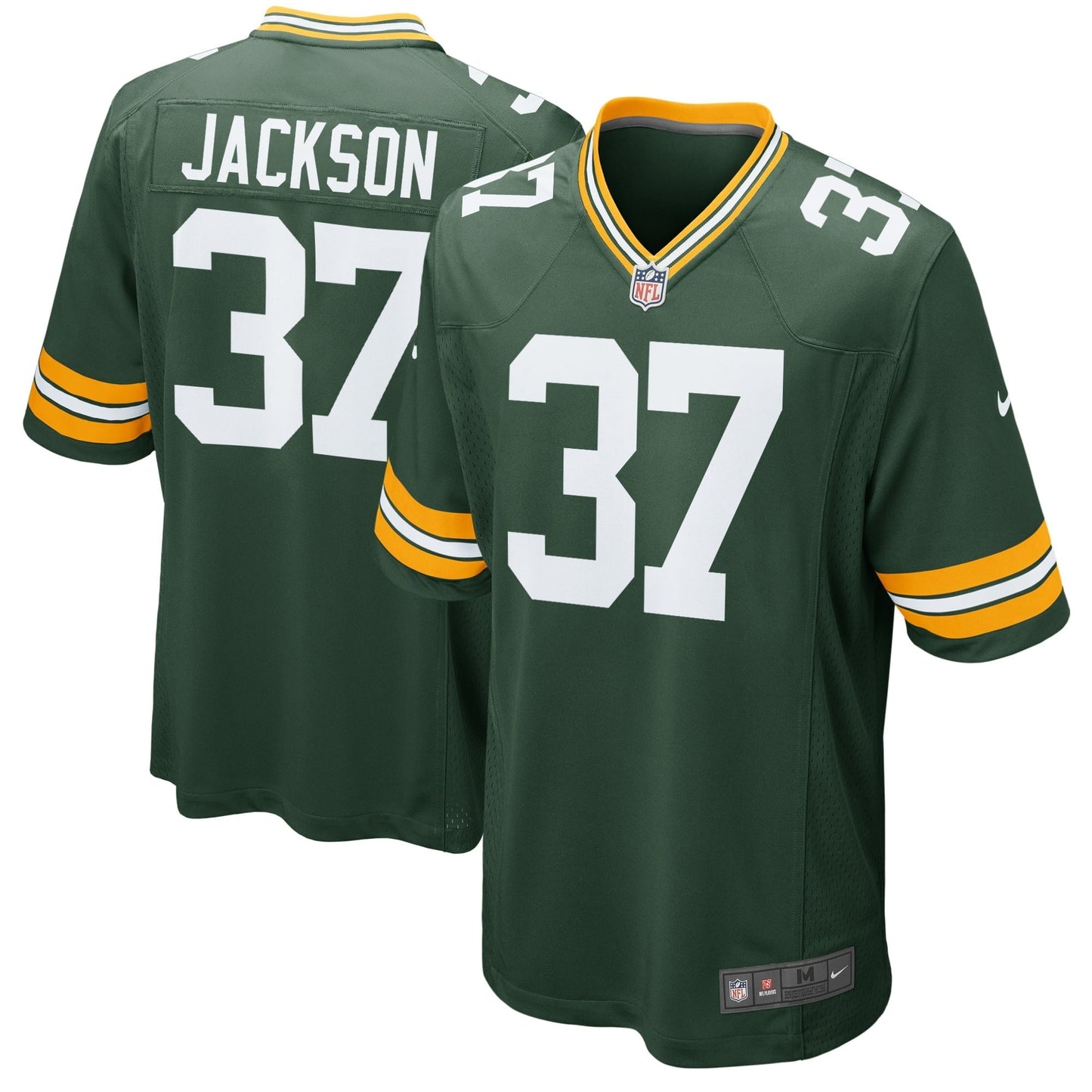 Men's Nike Josh Jackson Green Green Bay Packers Game Player Jersey
