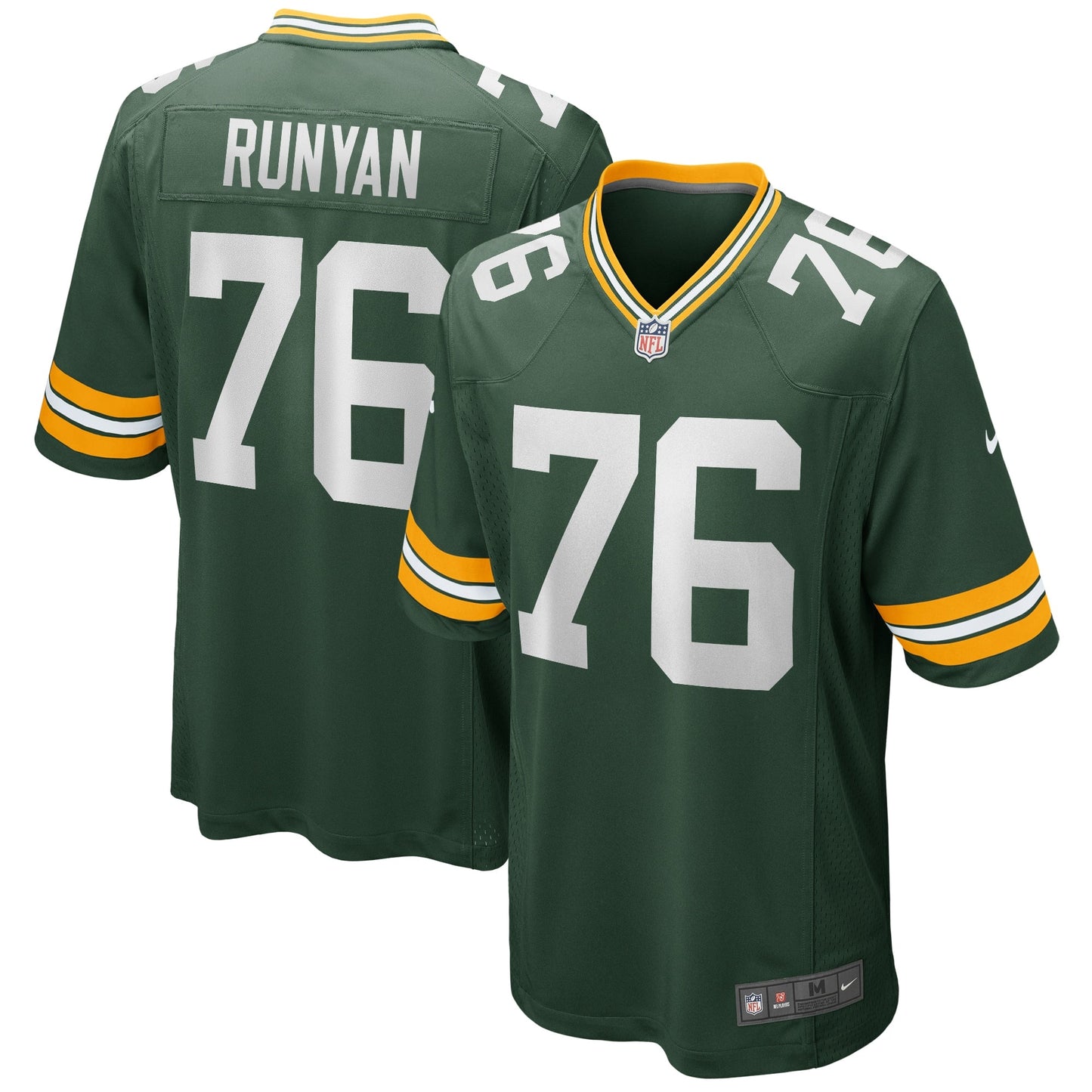 Men's Nike Jon Runyan Green Green Bay Packers Player Game Jersey